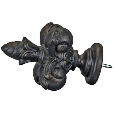 Menagerie Grand Fleur De Lis  Bronze Black